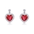 Picture of Need-Now Red Cubic Zirconia Dangle Earrings Exclusive Online