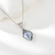 Picture of Sparkly Small Platinum Plated Pendant Necklace