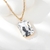 Picture of Famous Swarovski Element Zinc Alloy Pendant Necklace