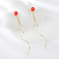 Picture of Delicate Artificial Pearl Dangle Earrings Online Only