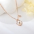 Picture of Most Popular Cubic Zirconia Rose Gold Plated Pendant Necklace