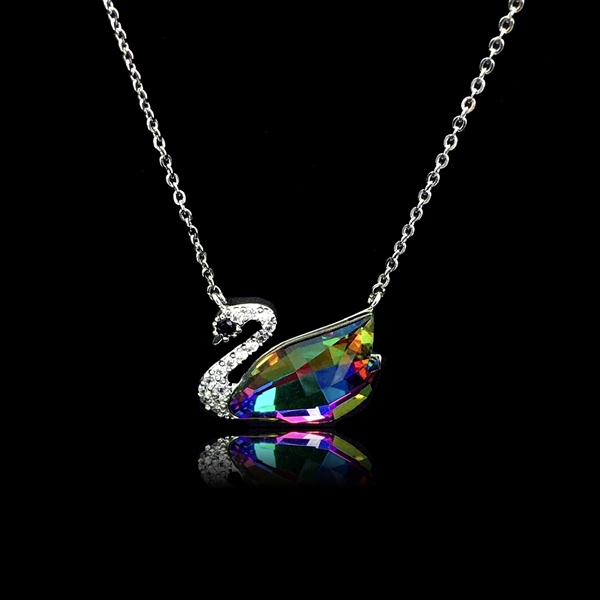 Picture of Zinc Alloy Swarovski Element Pendant Necklace in Flattering Style