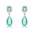 Picture of Need-Now Green Cubic Zirconia Dangle Earrings from Editor Picks