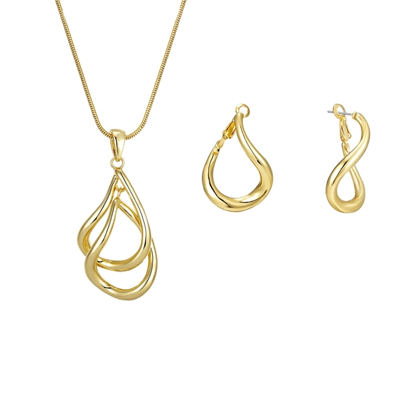 Picture of Zinc Alloy Gold Plated 2 Piece Jewelry Set with Fast Delivery