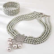 Picture of Sparkling Big Classic 2 Piece Jewelry Set