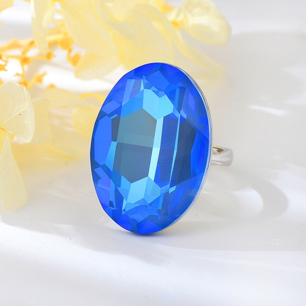 Picture of Good Swarovski Element Blue Ring