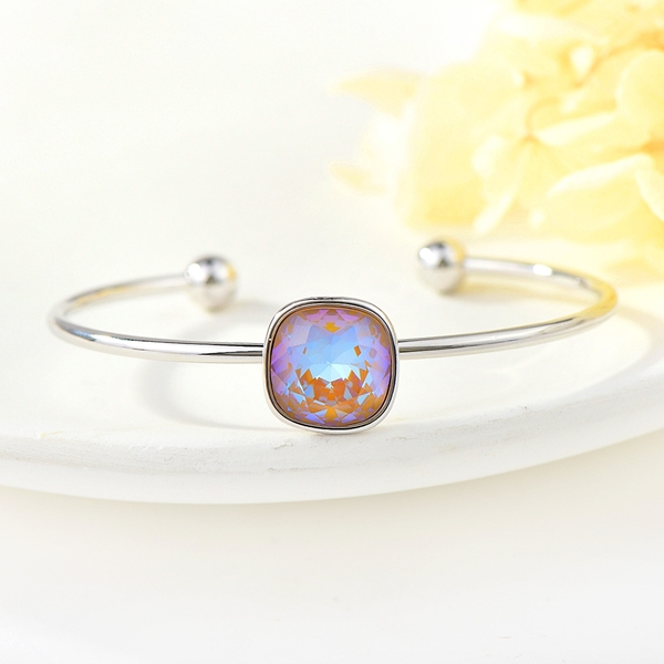 Picture of Zinc Alloy Swarovski Element Cuff Bangle from Certified Factory