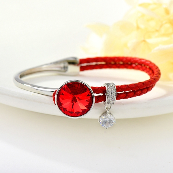 Picture of Featured Red Gold Plated Fashion Bangle with Full Guarantee