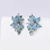 Picture of Fast Selling Blue Flowers & Plants Dangle Earrings with Unbeatable Quality