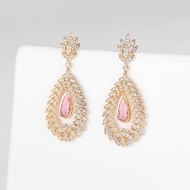 Picture of Luxury Cubic Zirconia Dangle Earrings with Fast Shipping