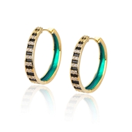 Picture of Unusual Big Gold Plated Big Hoop Earrings