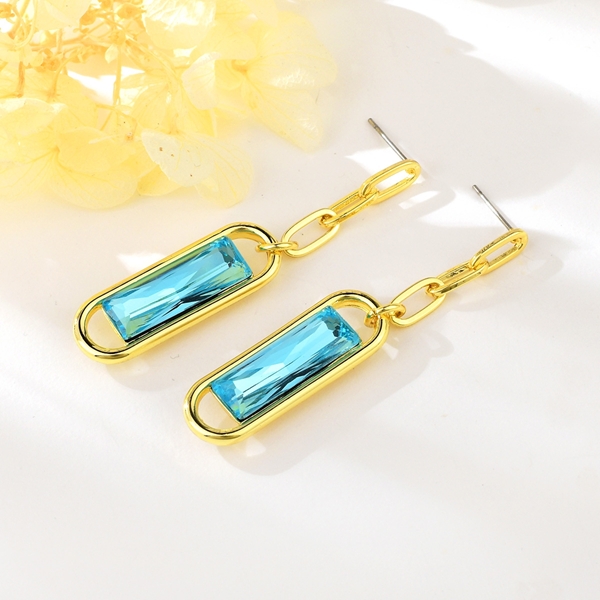 Picture of Pretty Artificial Crystal Big Dangle Earrings