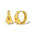 Picture of Famous Small Gold Plated Huggie Earrings