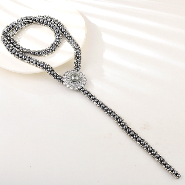 Picture of Unusual Big Cubic Zirconia Y Necklace