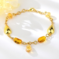 Picture of Wholesale Gold Plated Copper or Brass Fashion Bracelet with No-Risk Return