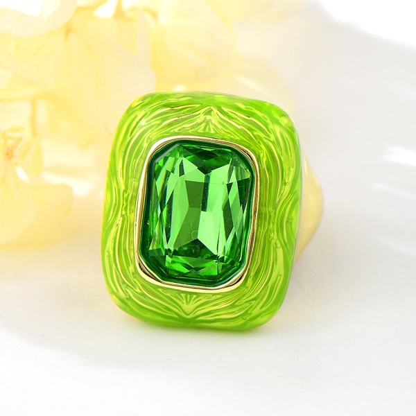 Picture of Featured Green Zinc Alloy Fashion Ring with Full Guarantee