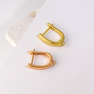 Picture of Delicate Copper or Brass Huggie Earrings for Girlfriend