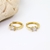 Picture of Delicate Cubic Zirconia Huggie Earrings with 3~7 Day Delivery