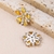 Picture of Good Quality Cubic Zirconia Yellow Big Stud Earrings