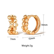 Picture of Delicate Copper or Brass Huggie Earrings at Super Low Price