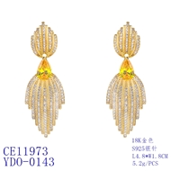 Picture of Fast Selling Yellow Copper or Brass Dangle Earrings from Editor Picks