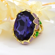 Picture of Impressive Green Big Fashion Ring with Low MOQ