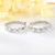 Picture of Top Cubic Zirconia Medium Huggie Earrings