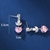 Picture of Luxury Pink Dangle Earrings in Exclusive Design