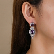 Picture of Popular Cubic Zirconia Luxury Dangle Earrings