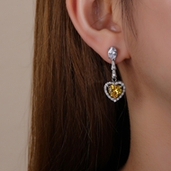 Picture of Love & Heart Cubic Zirconia Dangle Earrings with Fast Delivery