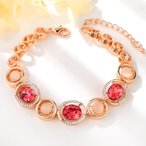 Picture of Pretty Artificial Crystal Zinc Alloy Fashion Bracelet