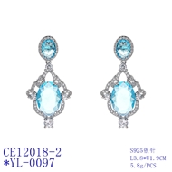 Picture of Luxury Cubic Zirconia Dangle Earrings from Top Designer