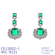 Picture of Buy Platinum Plated Irregular Dangle Earrings with Full Guarantee