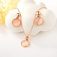 Picture of Low Cost Rose Gold Plated White 2 Piece Jewelry Set with Low Cost