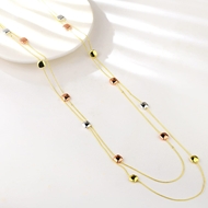 Picture of Charming Multi-tone Plated Zinc Alloy Long Chain Necklace As a Gift