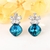 Picture of Trendy Platinum Plated Copper or Brass Dangle Earrings with No-Risk Refund