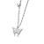 Picture of Fancy Butterfly White Pendant Necklace