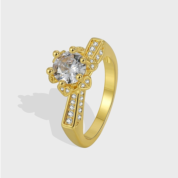 Picture of Amazing Flowers & Plants Cubic Zirconia Fashion Ring