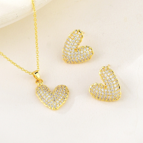 Picture of Nice Cubic Zirconia Delicate 2 Piece Jewelry Set