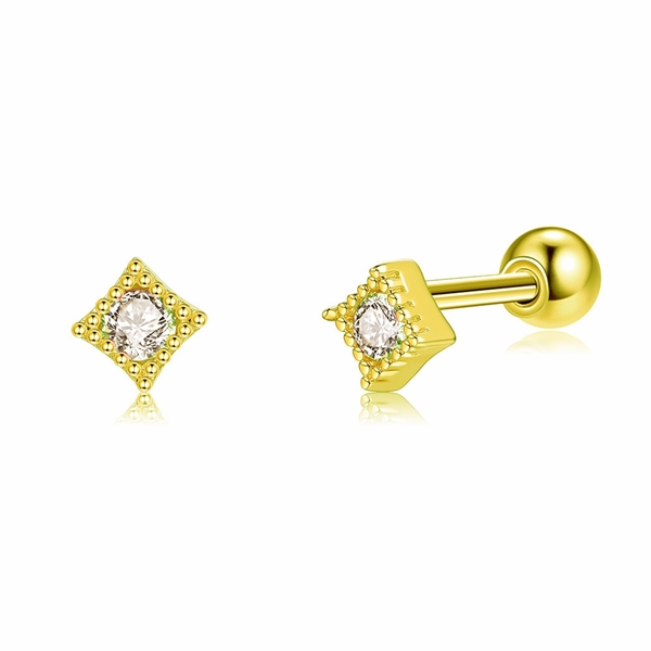 Picture of Amazing Geometric Cubic Zirconia Dangle Earrings